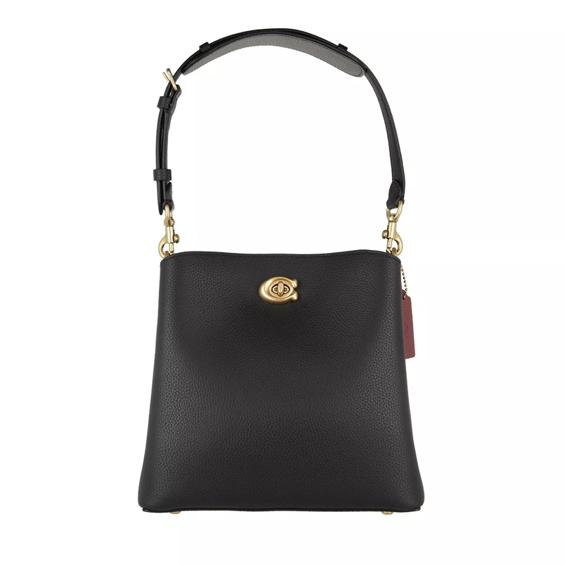 Coach Bucket Bag Polished Pebble Leather Willow Bucket Bag 21 Black