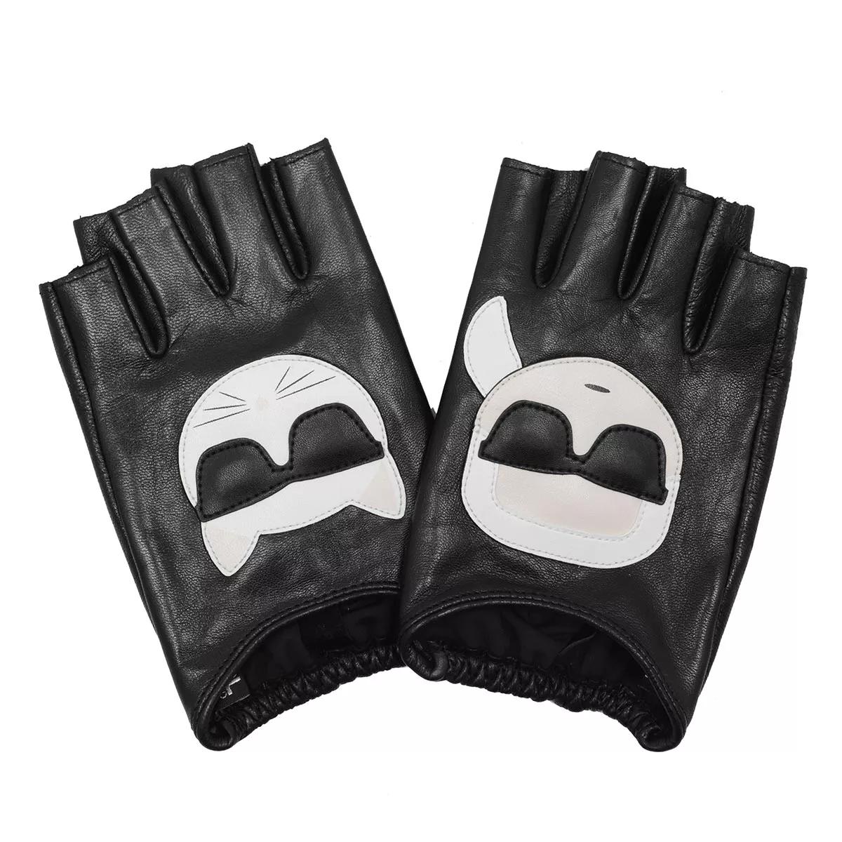 Karl Lagerfeld Handschuhe - Ikonik Glove - Gr. S/M - in Schwarz - für Damen