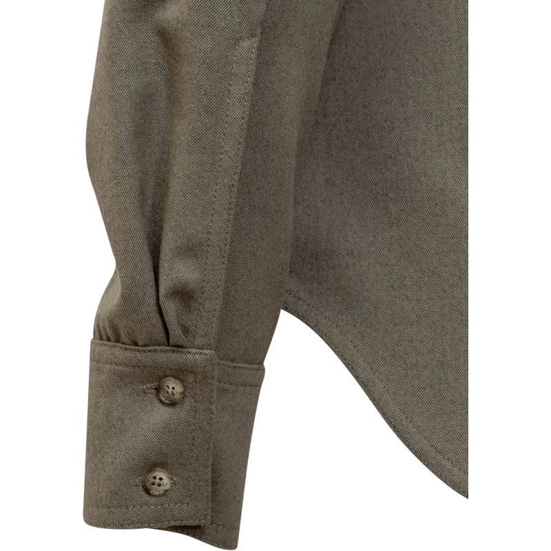 Stella McCartney Chemisier Camicia con Fibbie taupe(Image 3)