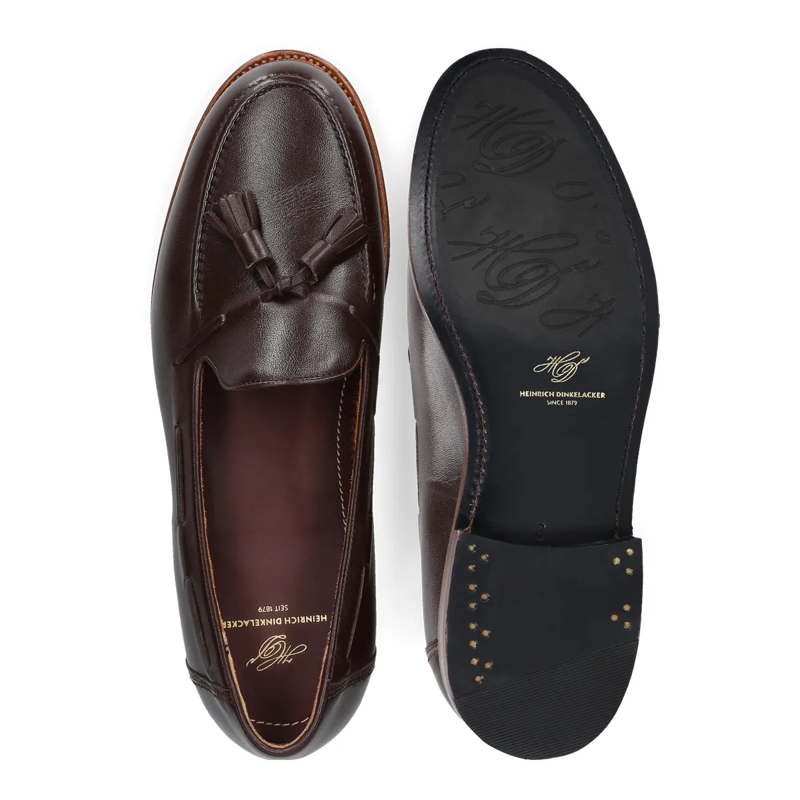 Heinrich Dinkelacker Loafer Loafer Wien Plain Tassel NP dunkel-braun(Image 4)
