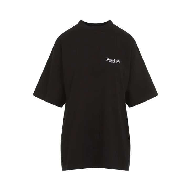 Balenciaga Medium Fit T Shirt Black T Shirts