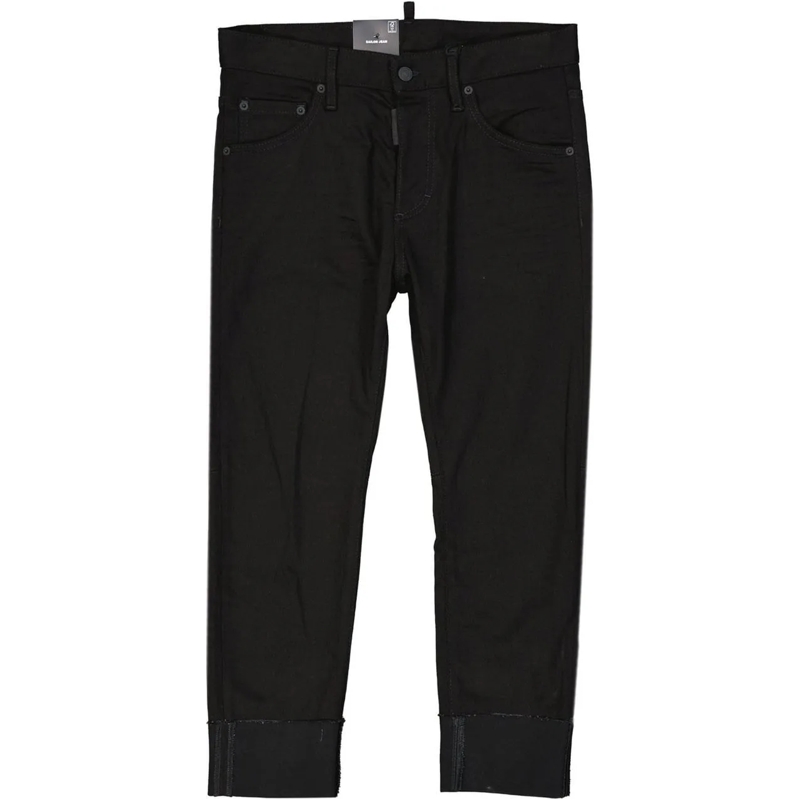 Dsquared2 Rechte Been Jeans Dsquared2 Black Bull Sailor Denim Jeans schwarz