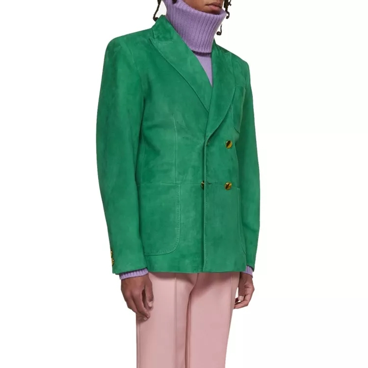 Gucci on sale suede blazer