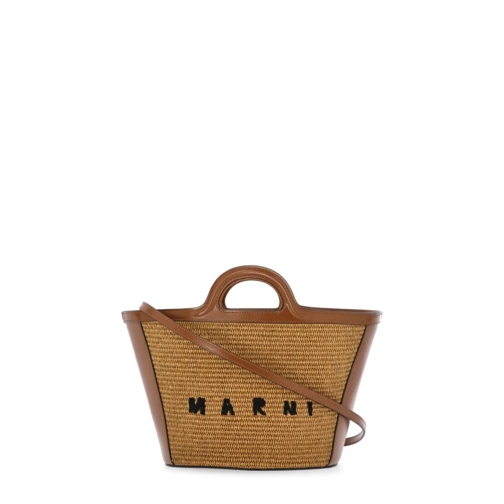 Marni Sac à bandoulière Tropicalia Handbag Brown