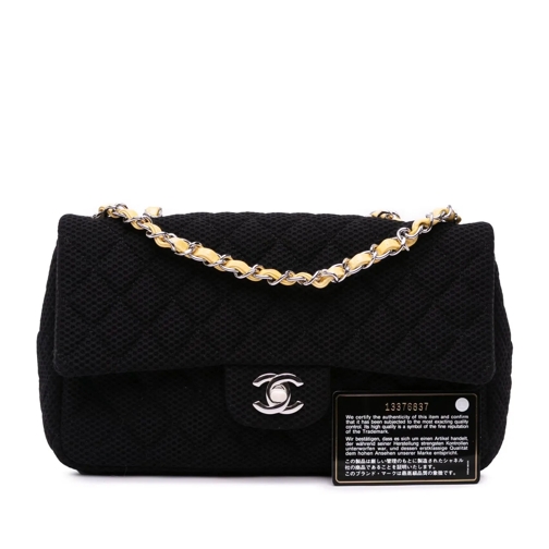 Chanel Fourre-tout 2009-2010 Medium Classic Mesh Single Flap schwarz (Image 2)