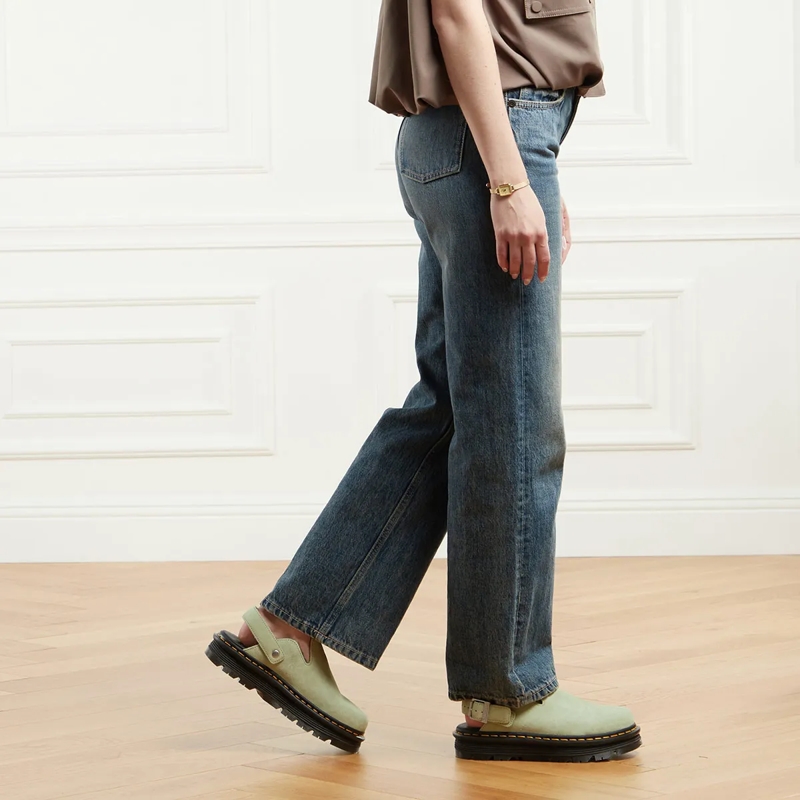 Dr. Martens Mules ZebZag Mule Sage Green EH Suede(Image 3)