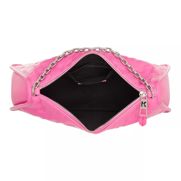 Karl Lagerfeld K Seven Element Shb Embossed Lotus Pink Crossbody Bag