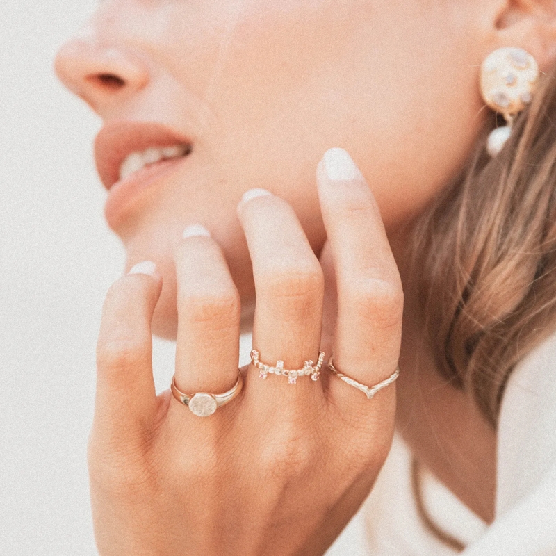 Haze & Glory Ring Ring V-Form Vintage - Feel Alive 375 Gelbgold gold(Image 6)