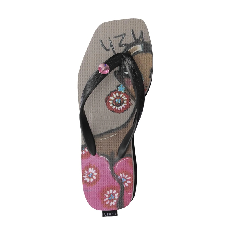 UZURII Ballerinas Pantoffeln Pantoffel Boo Boo taupe(Image 3)