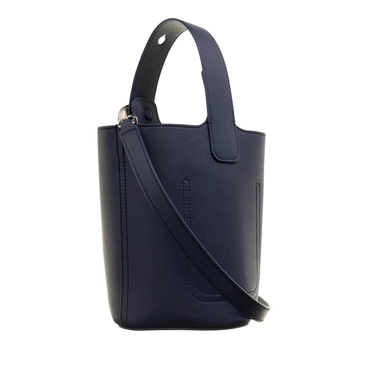 Loewe Bucket bags Mini Pebble Bucket Leather Bag in blauw
