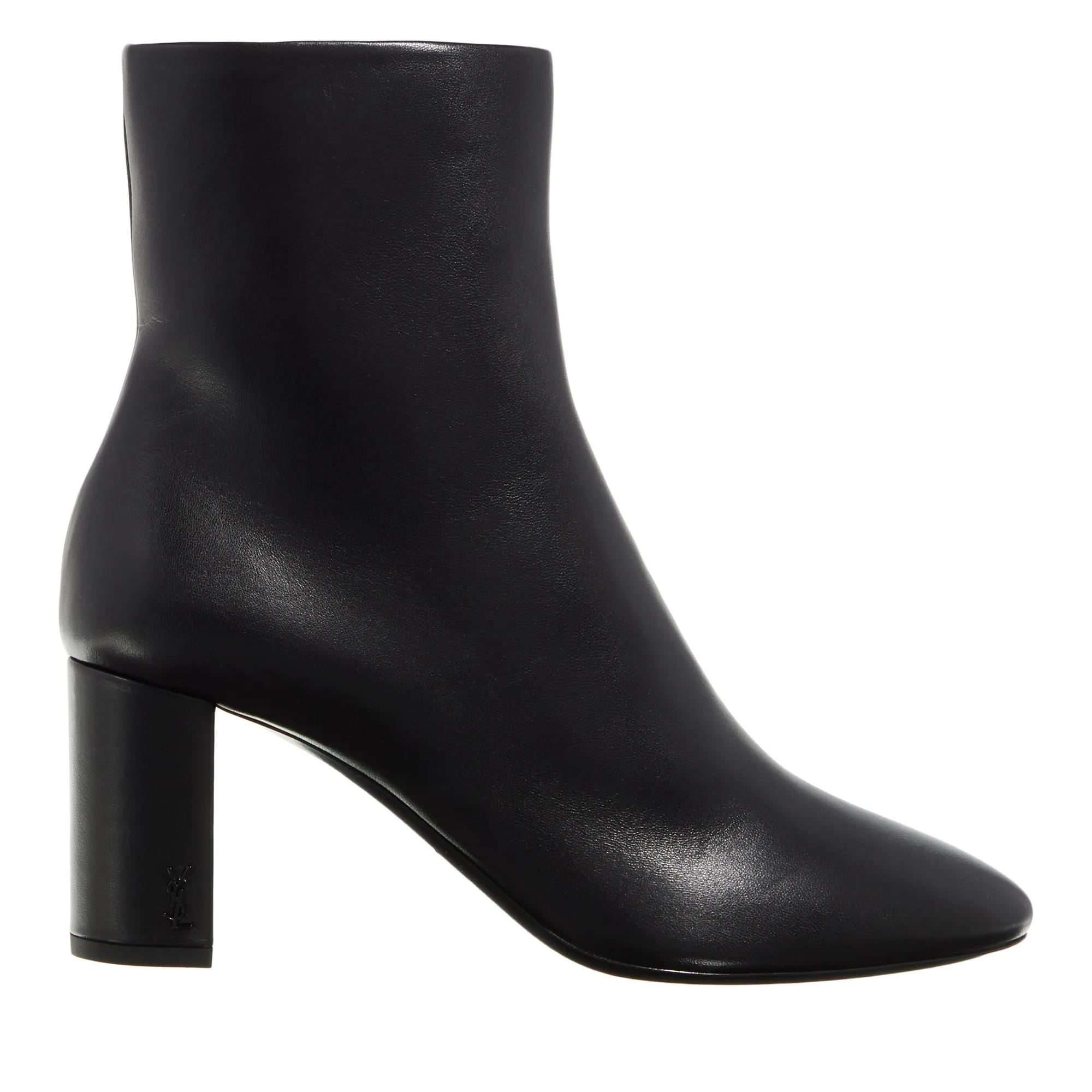 Saint Laurent Enkellaarzen Lou Ankle Boots With Pointed Toe in zwart