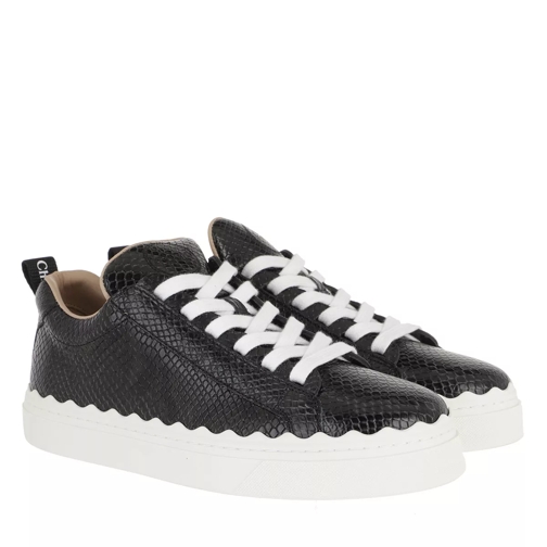 Chloé Lauren Sneakers Leather Black/White Low-Top Sneaker