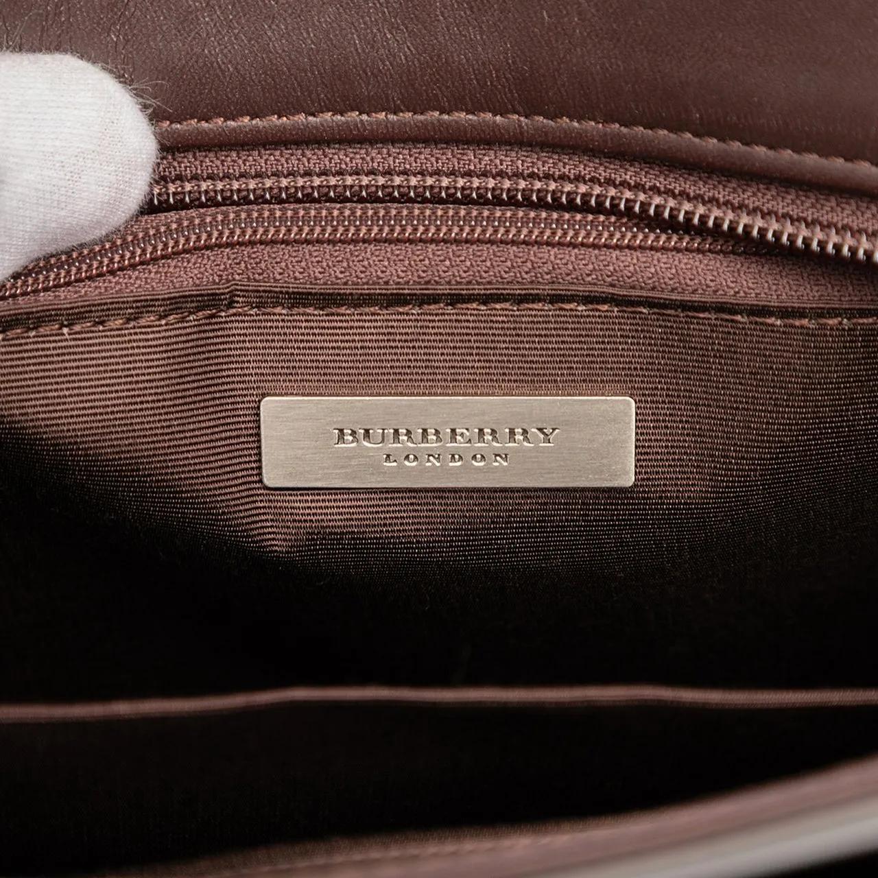 Thumbnail - Burberry Crossbody Bags - Leather Trimmed Nylon Handbag - Gr. unisize - in Braun - für Damen