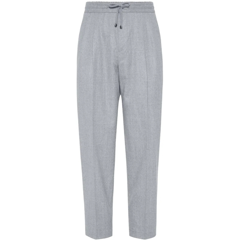 Brunello Cucinelli Jeans mit geradem Bein Trousers Light Grey grau