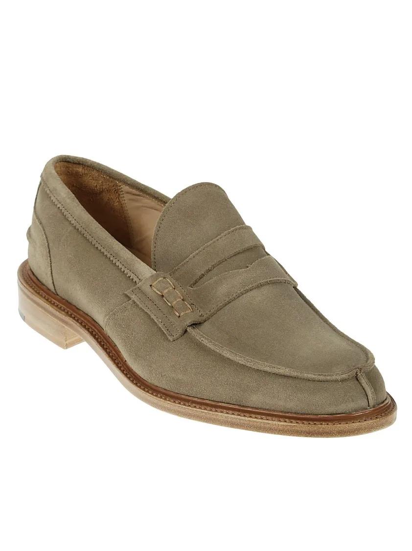 Thumbnail - Tricker's Loafer - Penny Slot Suede Moccasin With Leather Sole - Gr. 8_5 - in Braun - für Damen