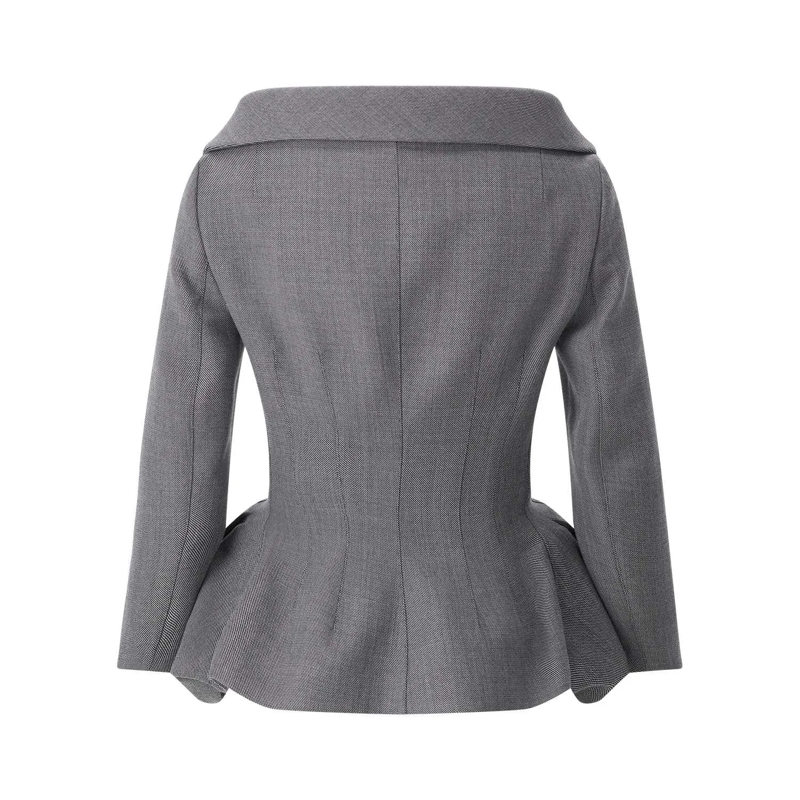Magda Butrym Blazer Blazer aus Schurwolle grau(Image 3)