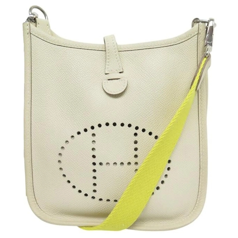 Hermès Minitasche HERMES EVELYNE 16 AMAZONE MINI LEDER TASCHEN weiß