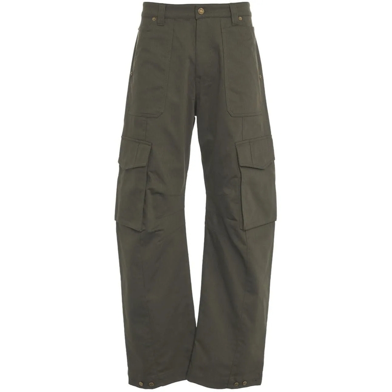 Golden Goose  Wide leg cargo pants grün