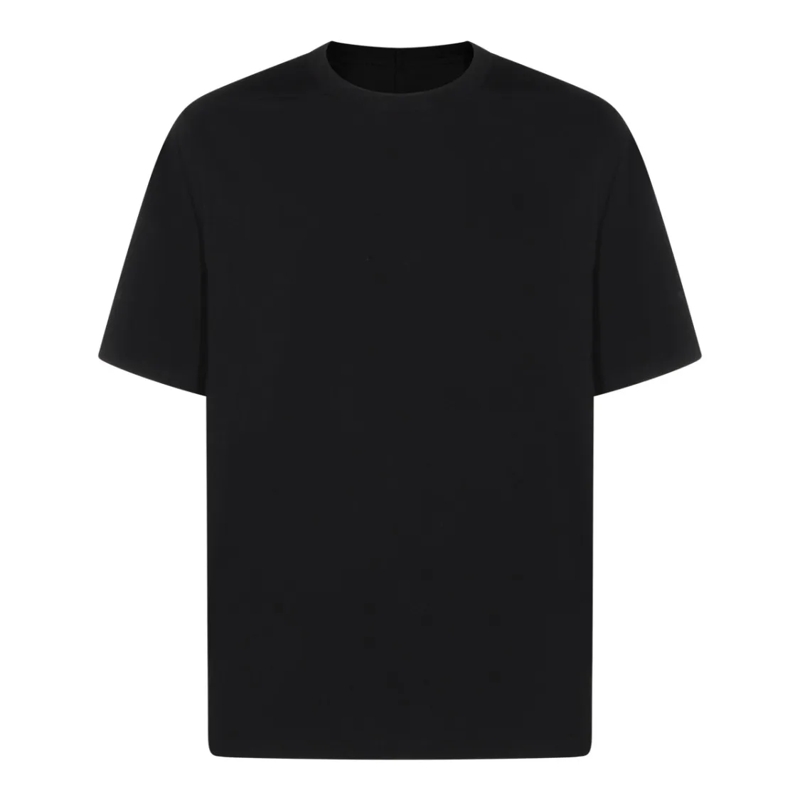 Rick Owens T-shirt Oversized Black Cotton T-Shirt Black
