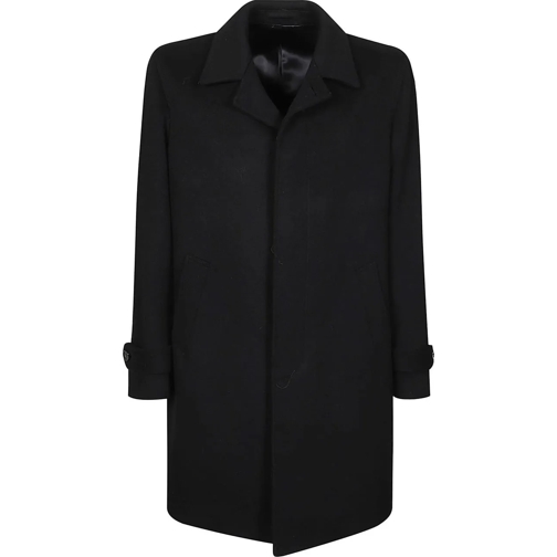 Lardini Vestes en duvet Trench Black schwarz