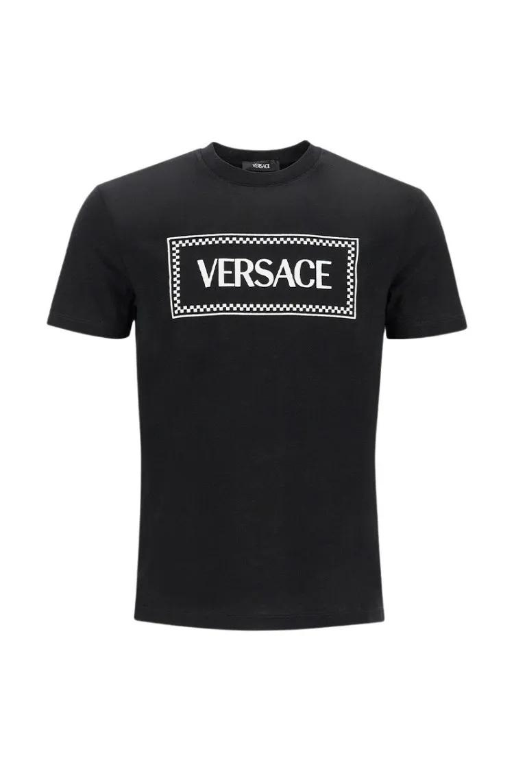 Thumbnail - Versace - Embroidered Logo T-Shirt - Größe XXL - schwarz