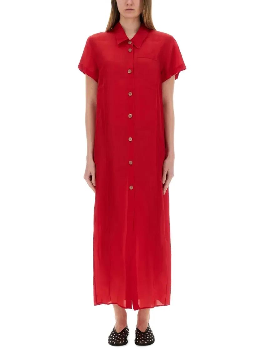 Thumbnail - Khaite - Effy Dress - Größe S - red