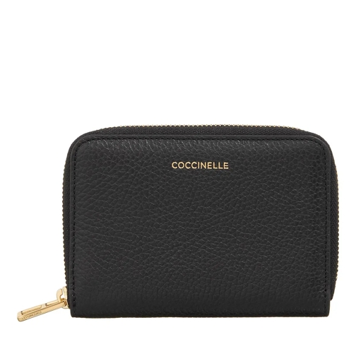 Coccinelle Coccinellemagie Noir Portemonnaie mit Zip-Around-Reißverschluss