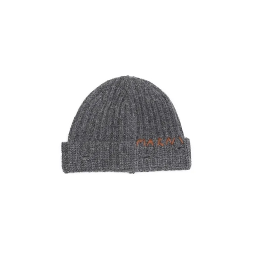 Marni Grey Virgin Wool Hat Grey 