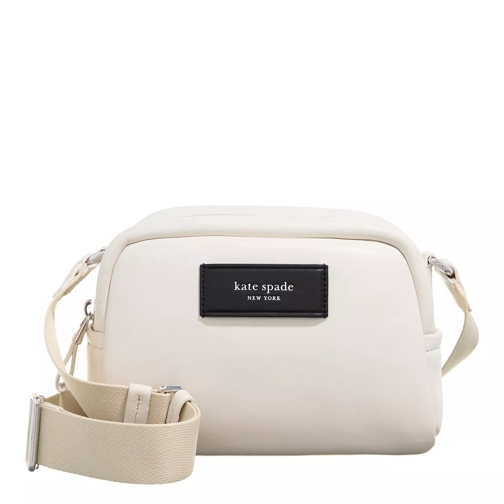 Kate Spade New York Puffed Smooth Leather Small Crossbody parchment Crossbody Bag