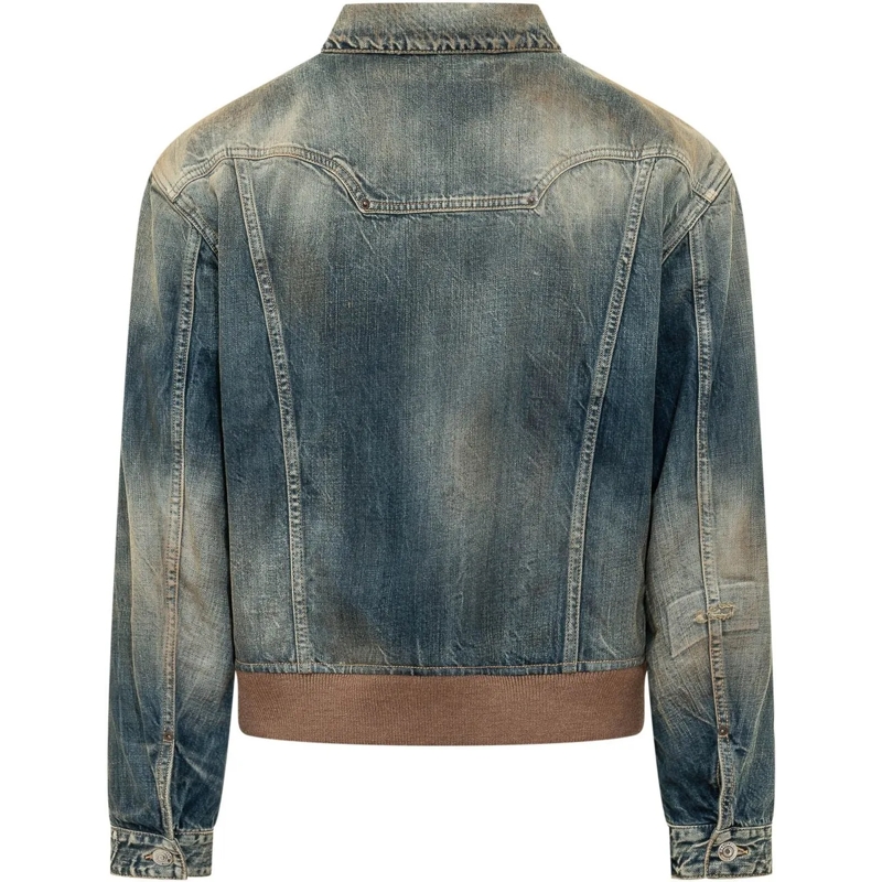 Dsquared2 Veste en jean Giacca in Denim con Ricamo blau(Image 2)