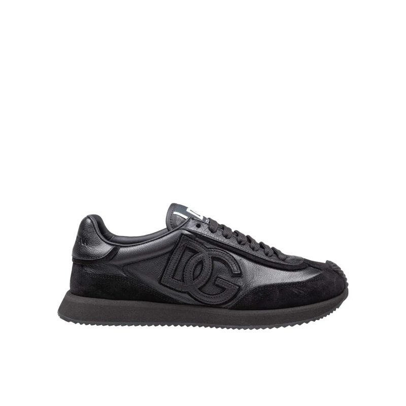 Dolce&Gabbana Lage-top sneaker Black Leather And Suede Cushion Sneaker Black