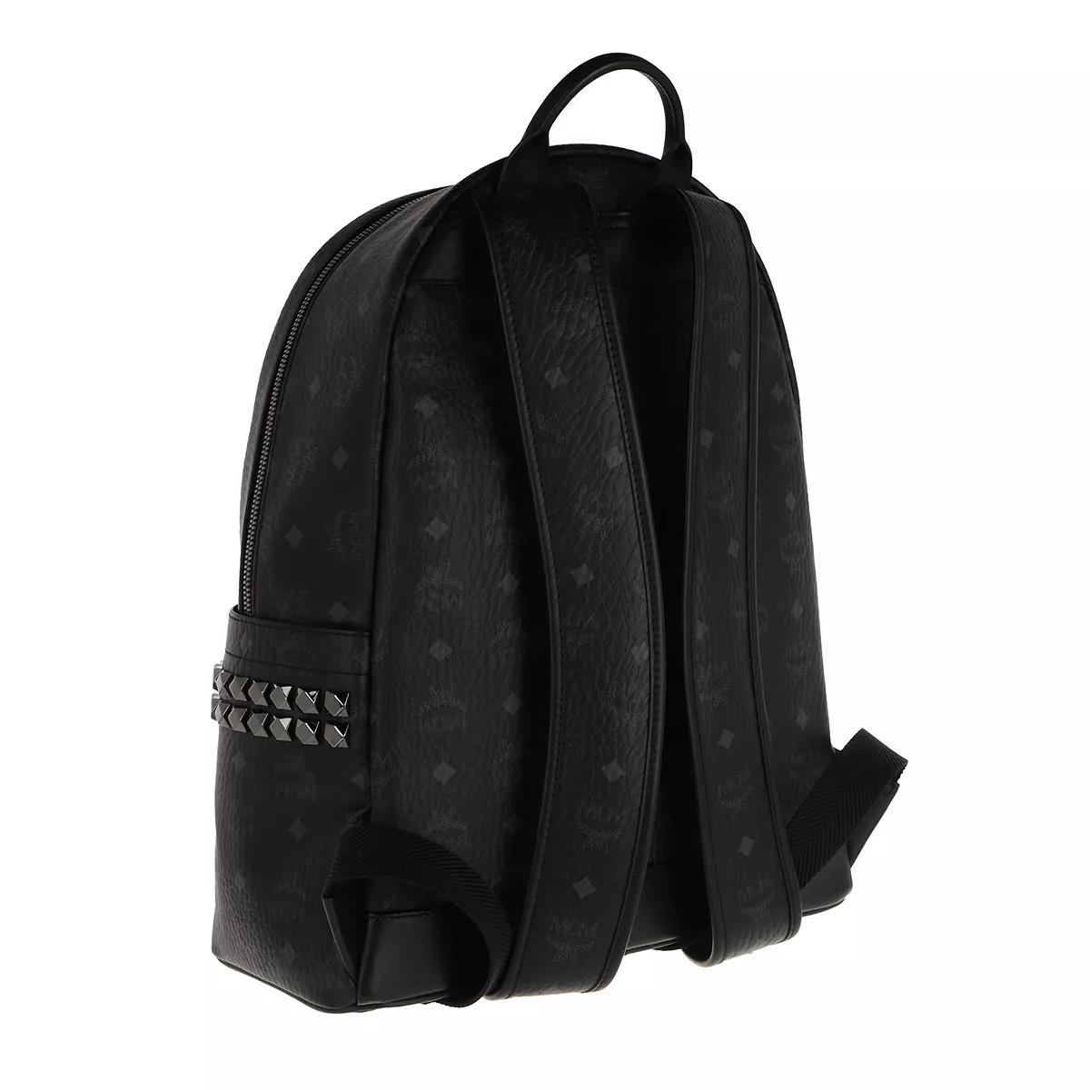 Mcm stark side stud medium backpack black hotsell