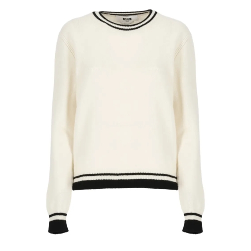 MSGM Trui Wool Sweater White