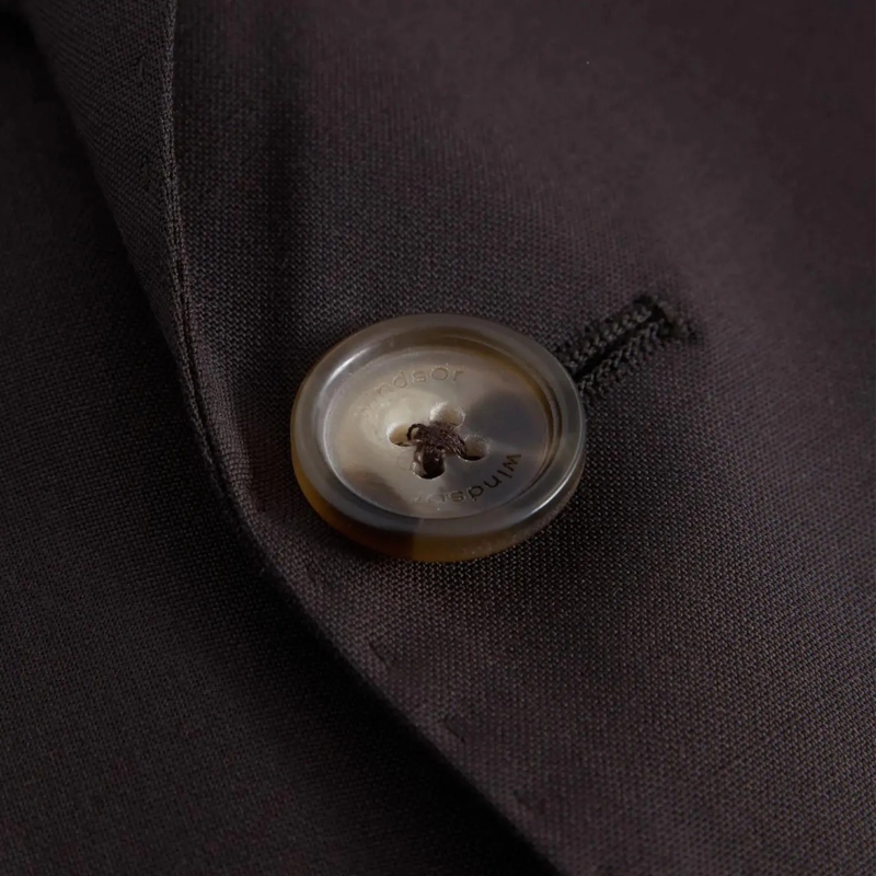 windsor. Anzugjacke Sakko aus Wolle braun(Image 4)