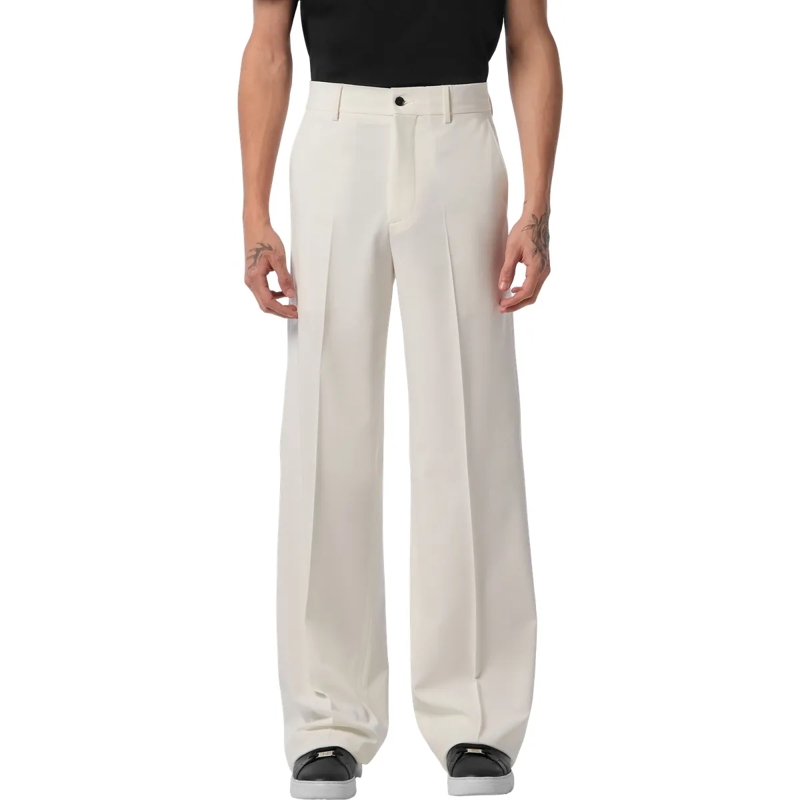 Philipp Plein Hose Hose Mit Weitem Bein weiss(Image 3)