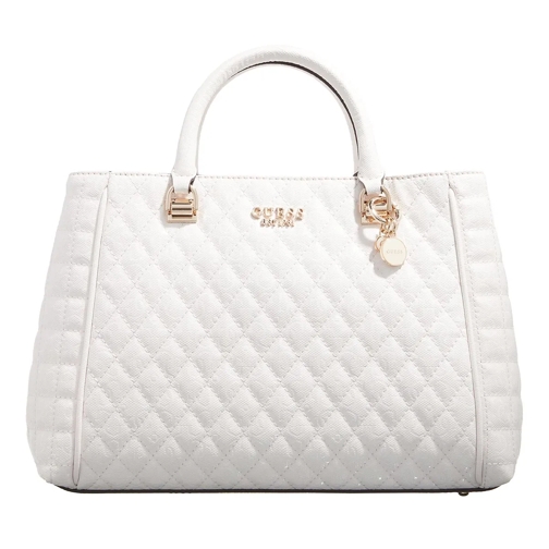 Guess Yarmilla Luxury Satchel White Tote