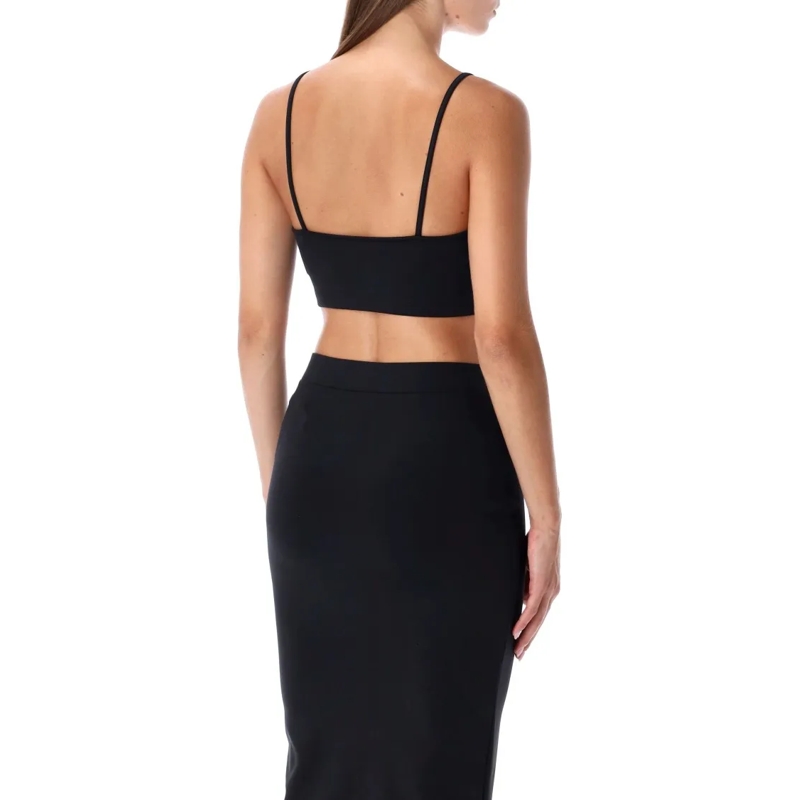 Off-White Blouse Spaghetti Strap Top Black