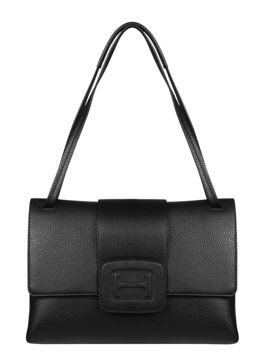 Hogan Shopper - Embossed Logo Shoulder Bag - Gr. unisize - in Schwarz - für Damen