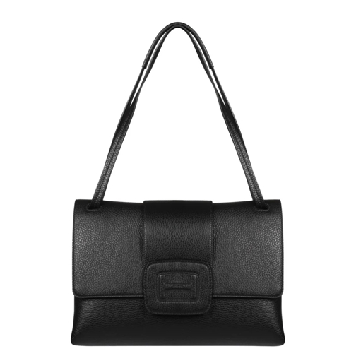 Hogan Schoudertas Embossed Logo Shoulder Bag Black