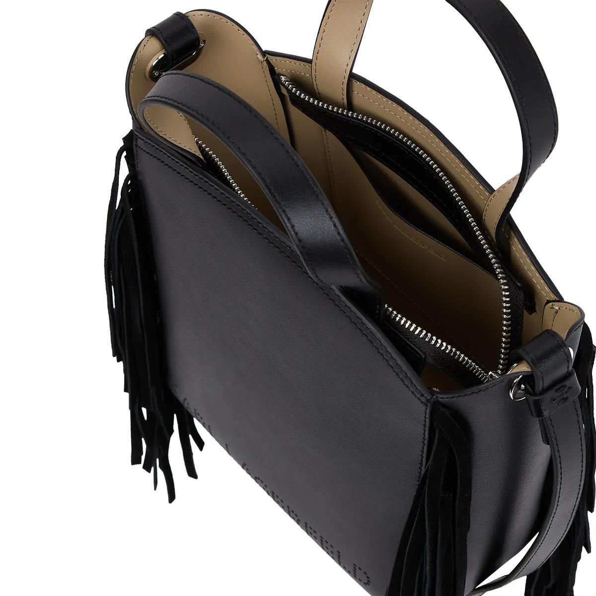 Thumbnail - Karl Lagerfeld Shopper - K/Circle Kleine Tote Bag mit Fransen - Gr. unisize - in Schwarz - für Damen