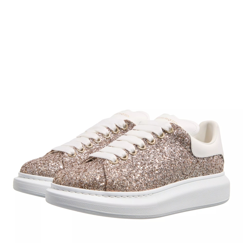 Alexander McQueen Low-Top-Sneaker Oversize Sneaker Glitter Allover 2228 calico/white