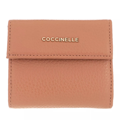 Coccinelle Metallic Soft Litchi Tvåveckad plånbok