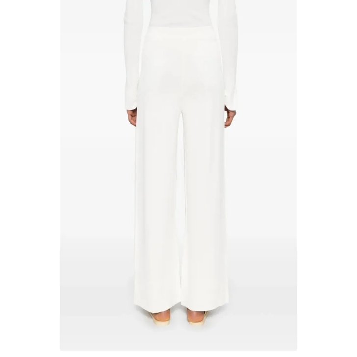 パンツ Ermanno Scervino Flowing Wide-Leg Pants With High ERMANNO SCERVINO Pants Beige High Waist Flared Wide Leg