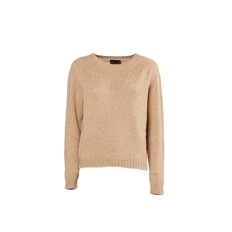 Roberto Collina Trui Brown Knit Sweater Brown