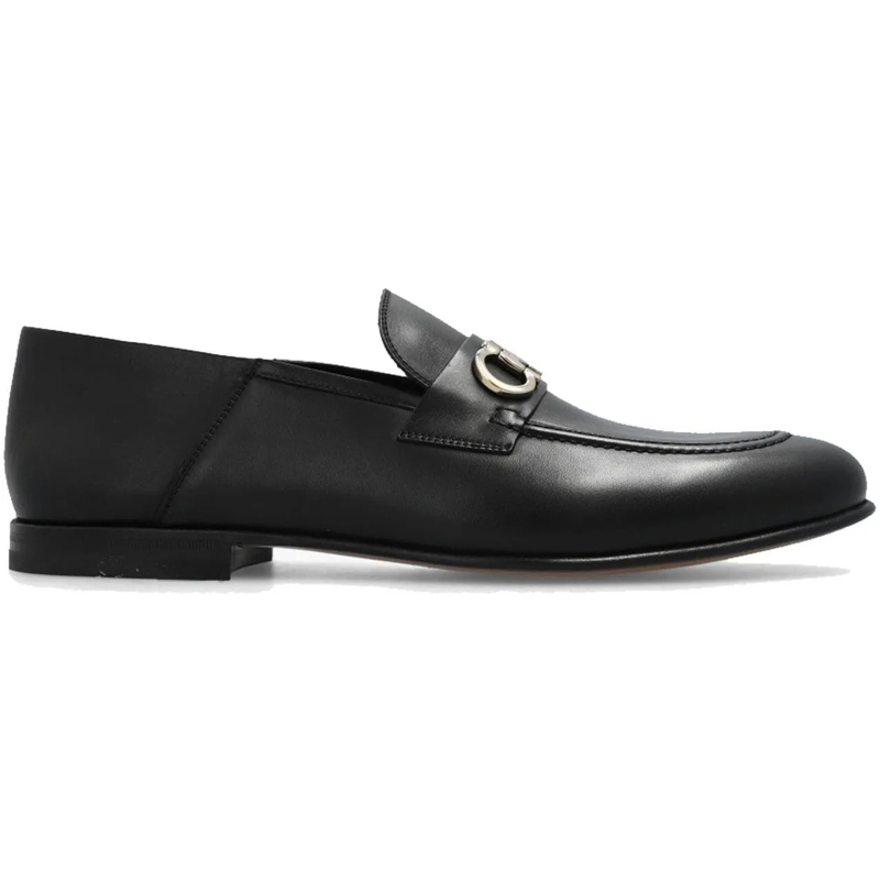 Salvatore Ferragamo Loafer Gin Leather Loafers Black