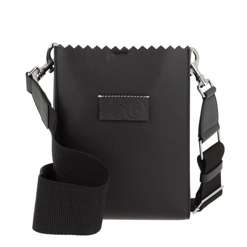 MM6 Maison Margiela Synthetic Leather Shopping Bag Black Borsetta a tracolla