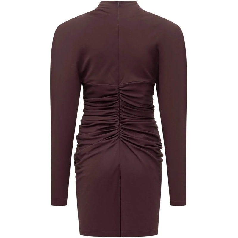 Stella McCartney Mini-robe Abito Stella McCartney Drappeggiato a Maniche Lung braun(Image 2)
