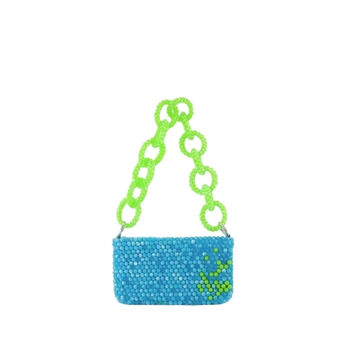 Germanier Schultertasche Hobo Bag - Multi - Pearl Blue