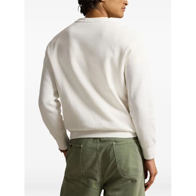 Polo Ralph Lauren  Ribbed Crewneck Sweatshirt White(Image 4)