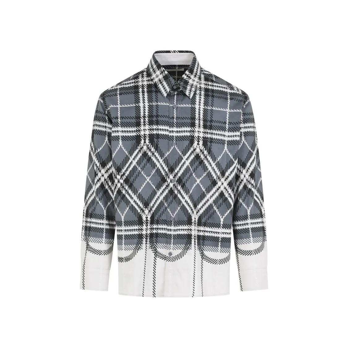 Craig Green - Grey Plaid Cotton Fade Shirt - Größe M - grau